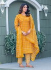 Yellow Colour Cotton Blend With Print Kurti With Pant Dupatta Wholesale Online Aaradhna 2029